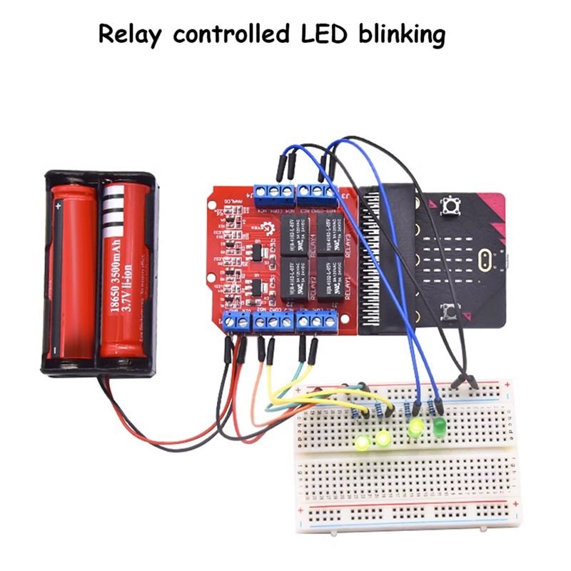 A40I Microbit 4 Channel Relay  - đánh giá và giá Kids Education Channel