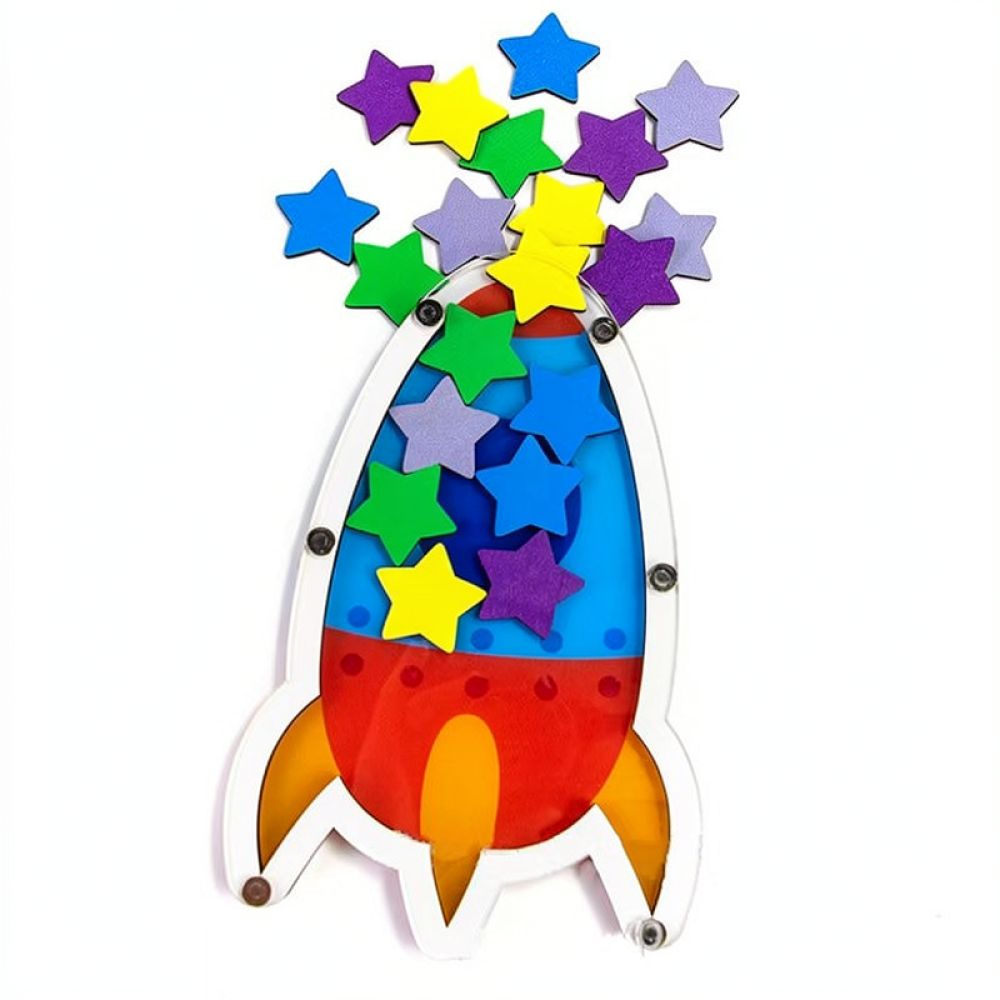 Cute Wooden Star Reward Jar Fo - đánh giá và giá Kids Education Motivation