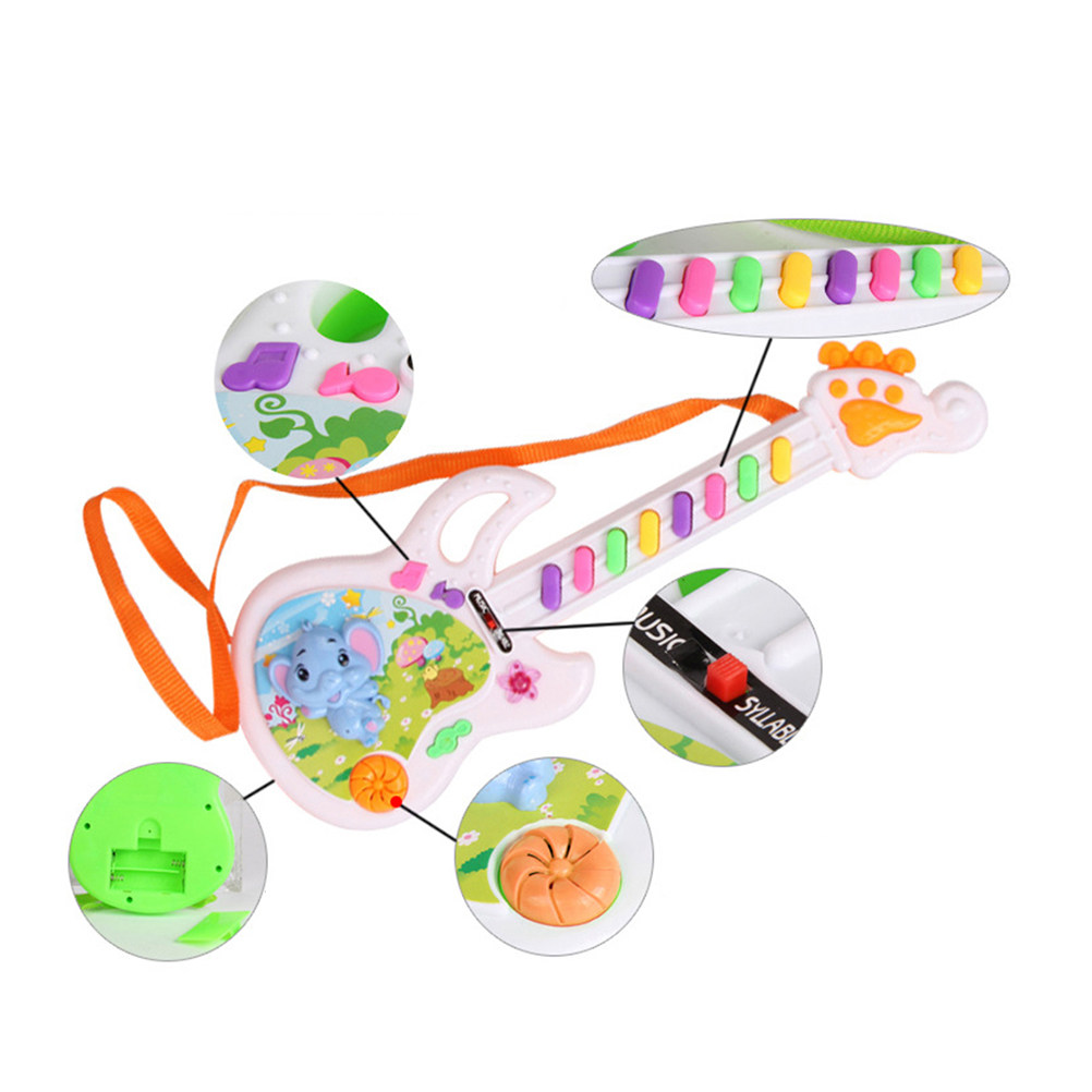 8 Keys Cartoon Electronic Guit - đánh giá và giá Kids Education Rhymes